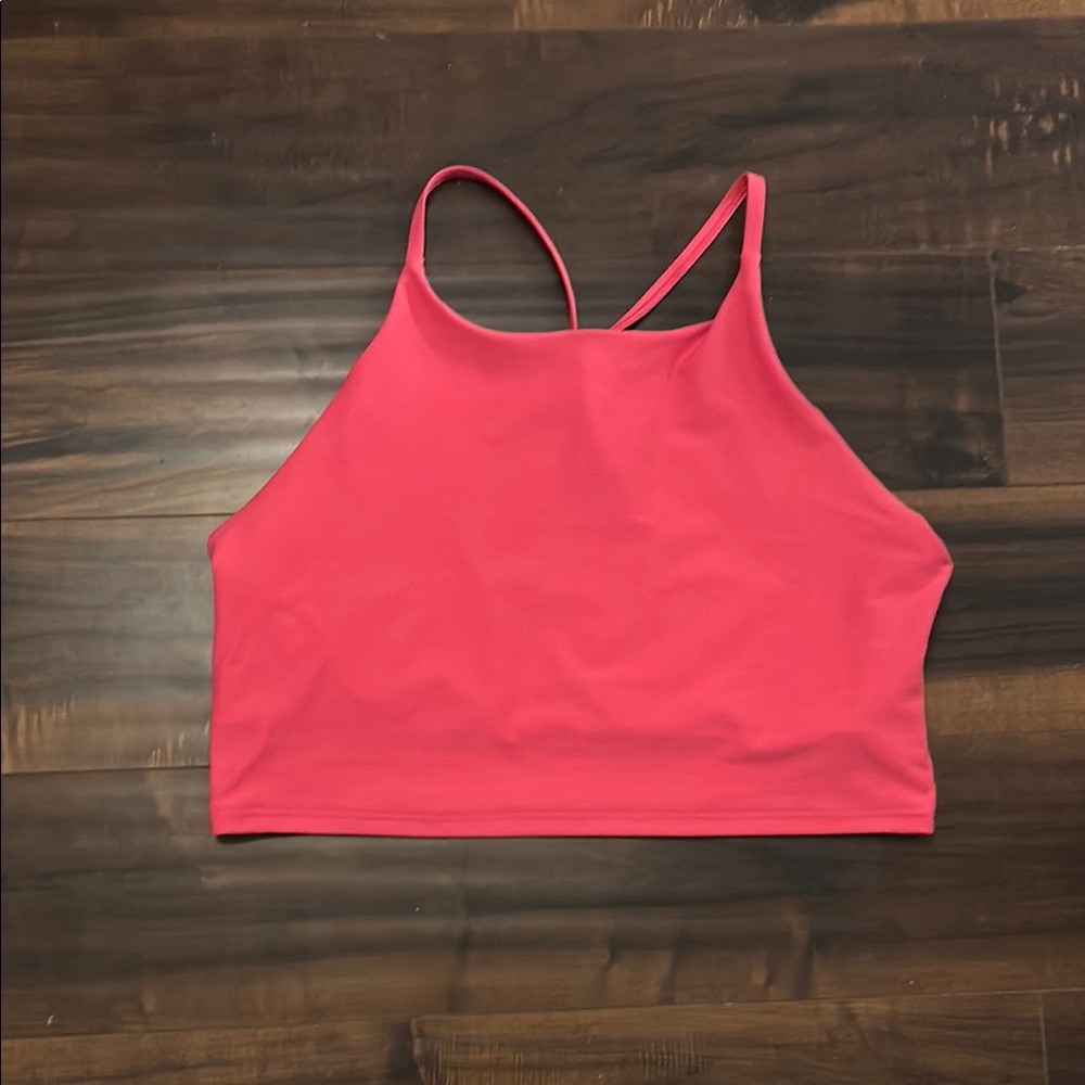 Pink Strappy Sports Bra